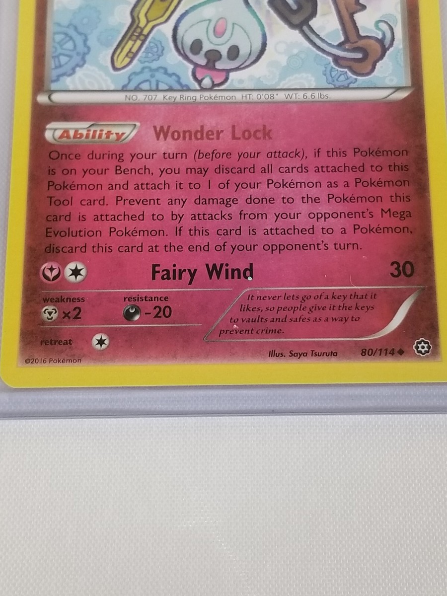 Klefki Basic Hp 70 Fairy #80/114 Pokemon 2016 Card | eBay