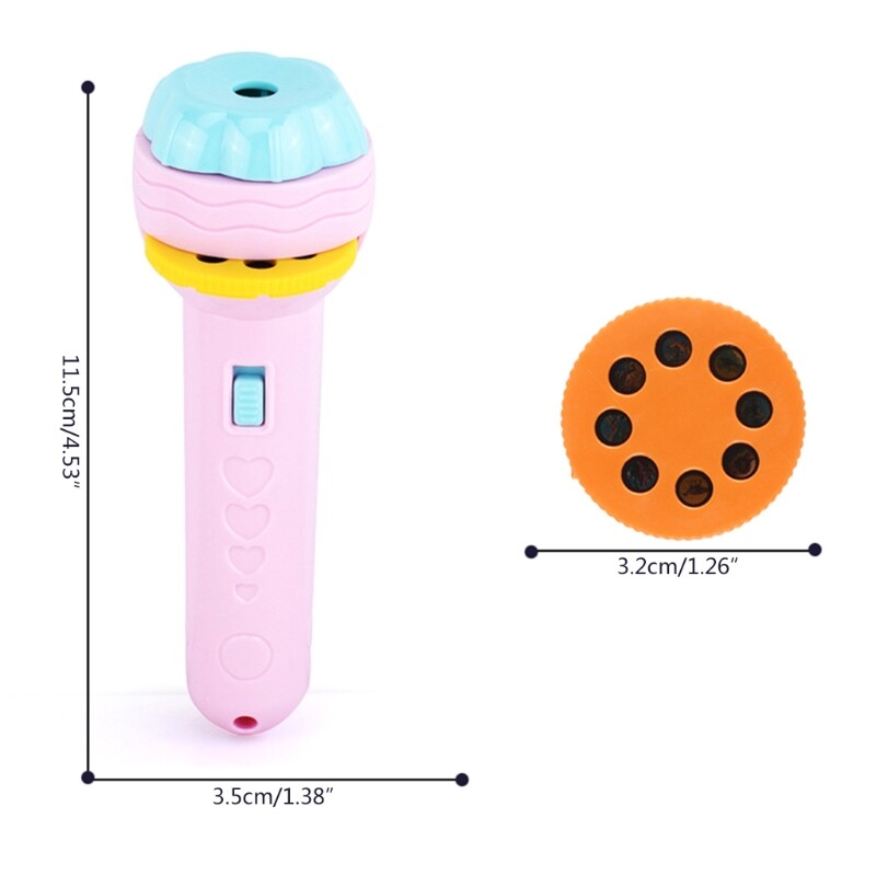 Children s Simulated Slide Projector Lamp Portable Educational eBay