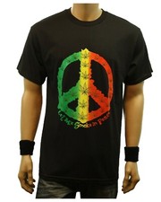 Weed Marijuana LET ME SMOKE IN PEACE Printed Graphic T-Shirt Fashion Urban Tee