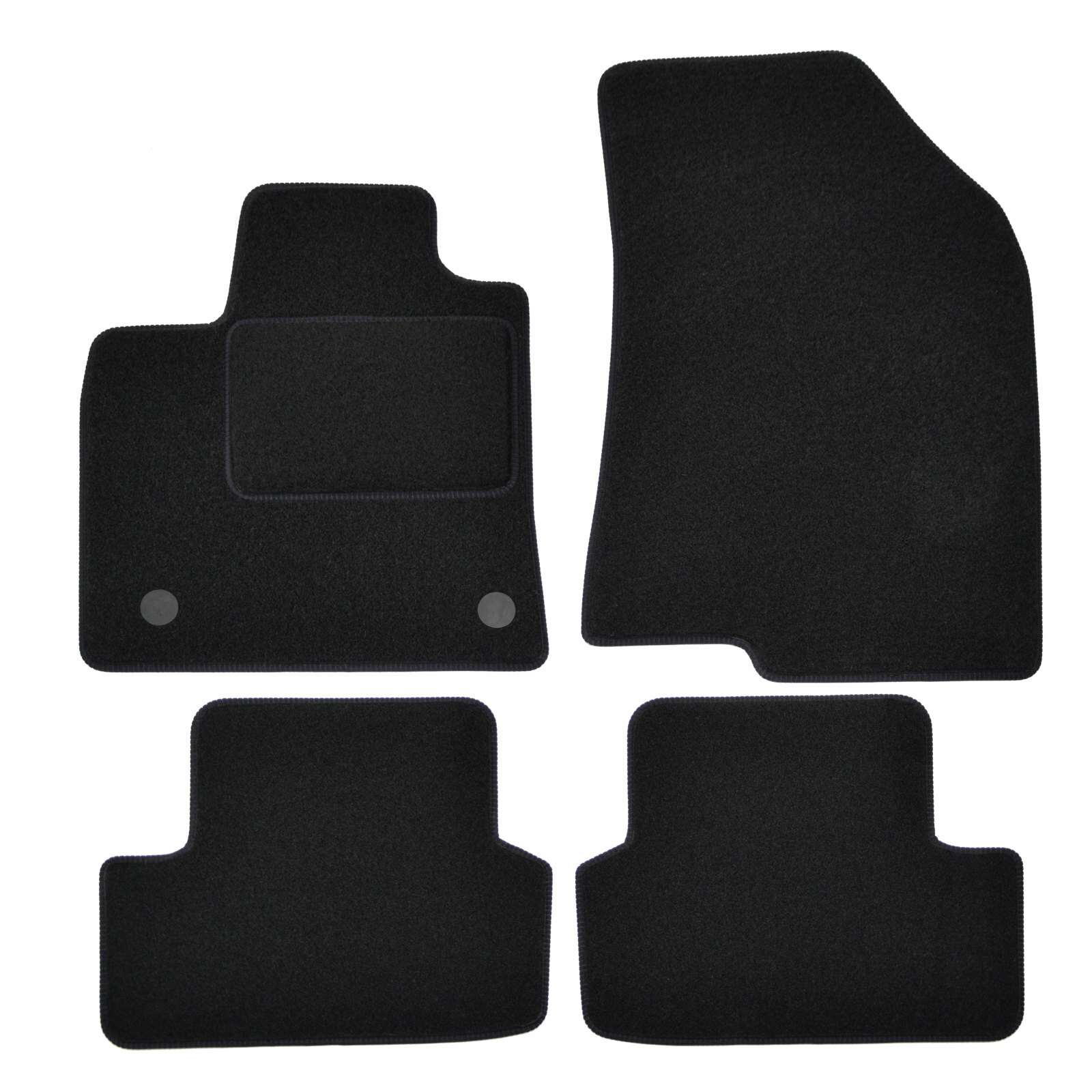 Tapis de sol velours sur mesure Dacia Sandero 2020 2021 2022 2023 fixation ronde