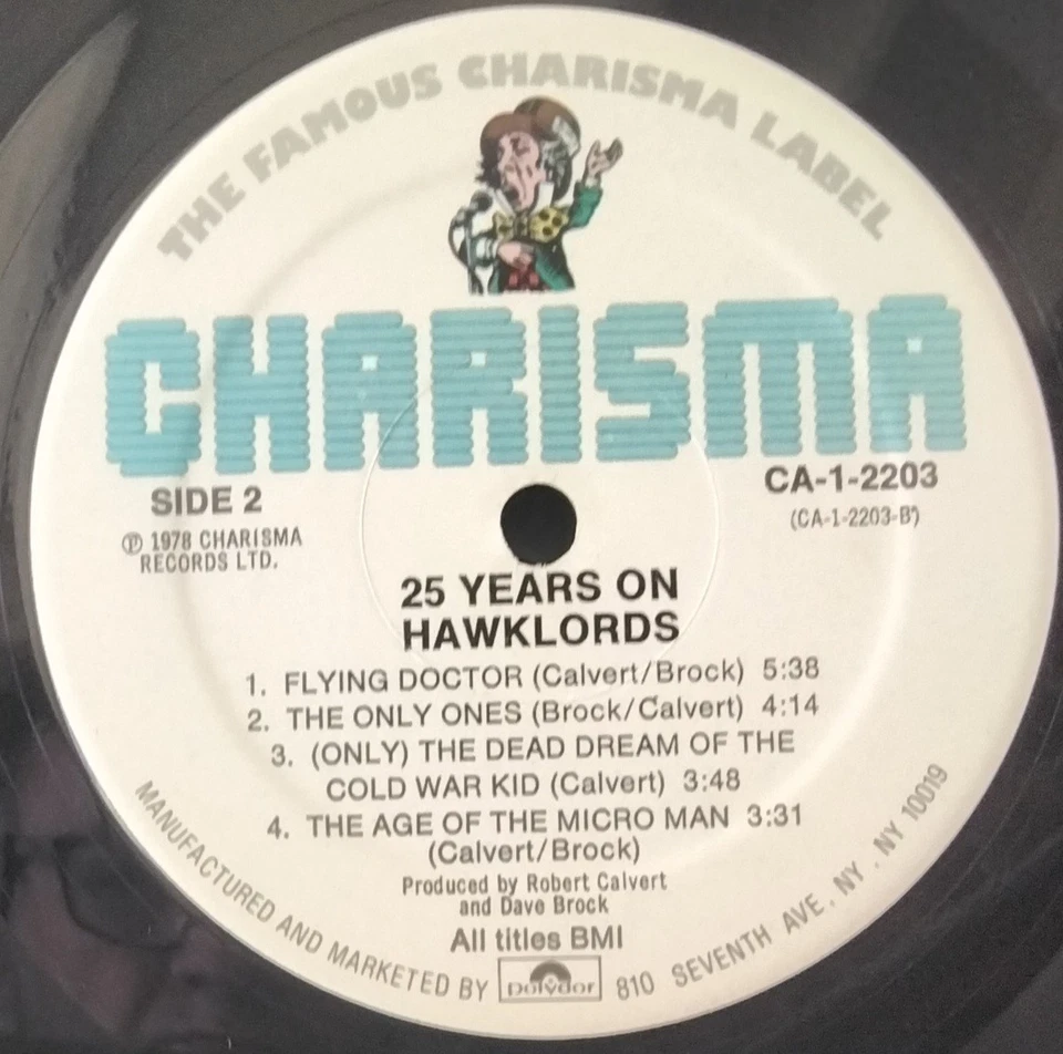 HAWKLORDS (HAWKWIND) - 25 YEARS ON 1978 CHARISMA CA-1-2203 US ART ROCK 1ST ED LP - Image 4 of 4