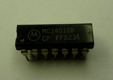 Lot of 2, MC14016B or MC4016P Quad Analog Switch Quad Multiplexer, DIP IC