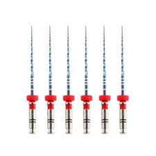 Vakker V Blue 21mm Taper 04 #25 NiTi Rotary Engine Files, 6/Pk