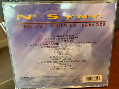 SUPERSTAR KARAOKE VIDEO CD VCD 829 N' SYNC MULTIPLEX 13