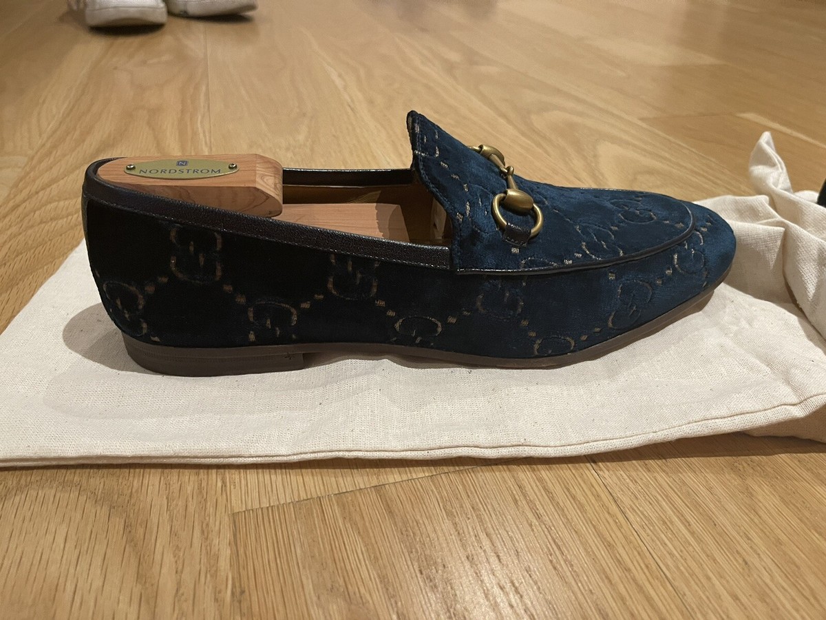 Authentic Men’s Gucci Jordaan GG Velvet Loafer! Size 9.5! Black! Gucci GG Jordaan Velvet Leather Loafer Black Size 40 main image 4
