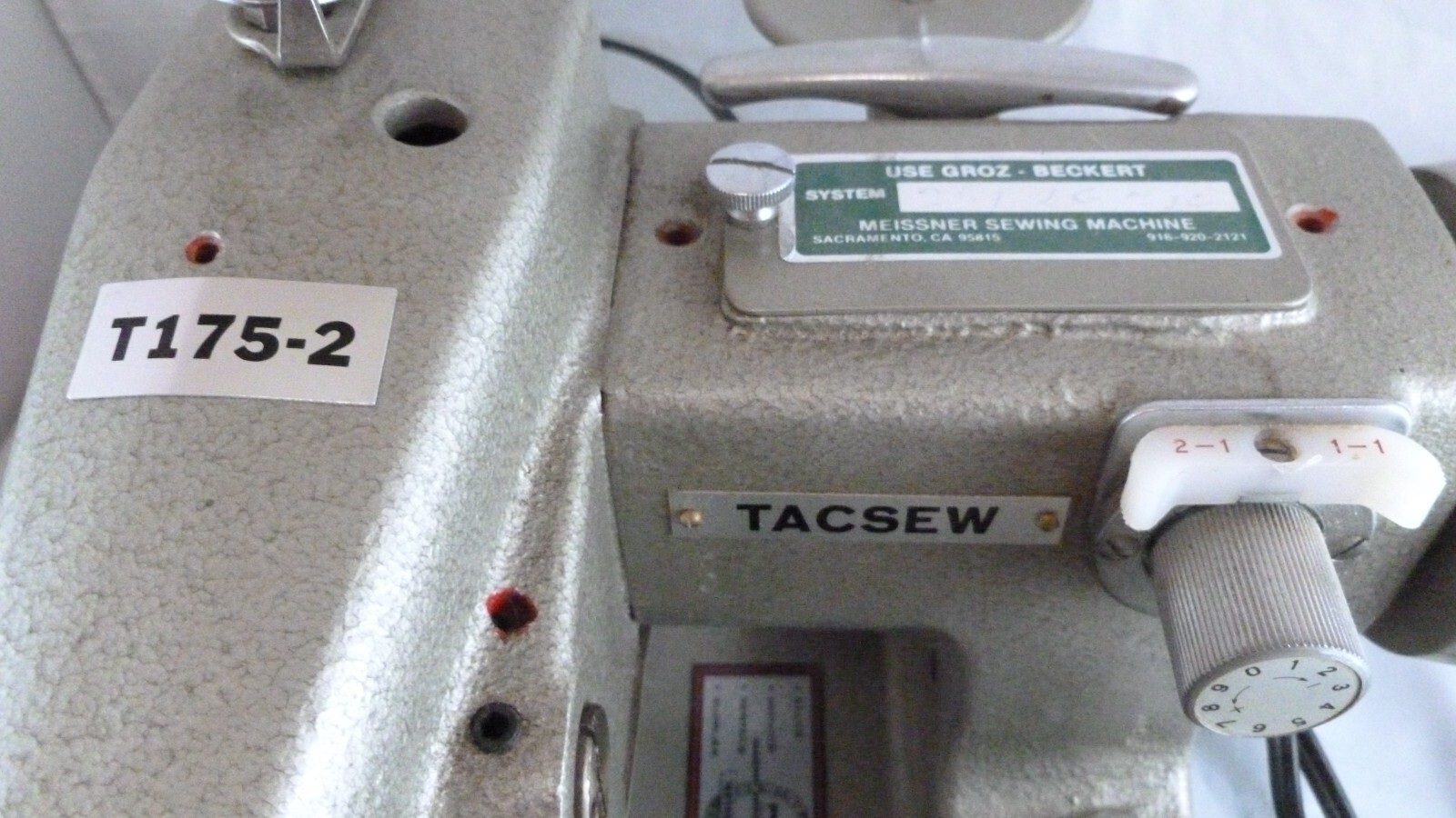 Vintage Portable Tacsew Meissner Blind Stitch Hemmer Hemming Sewing