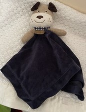 Carter's Baby My First Puppy Lovey Security Blanket Rattle Plush Blue