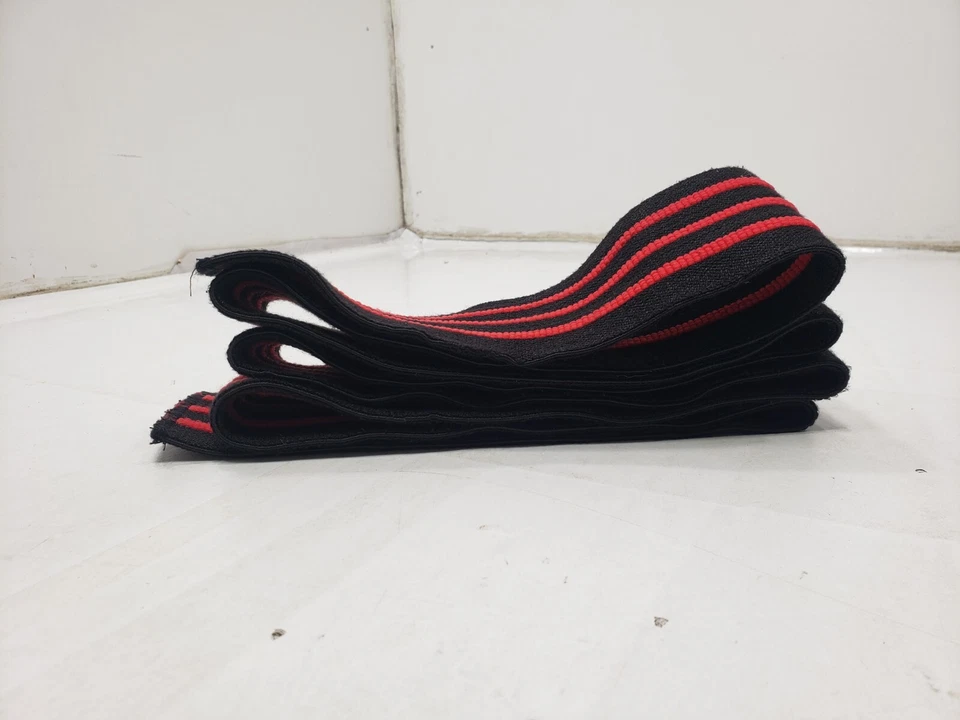Inzer Iron Knee Wraps Z Red And Black PAIR  Weightlifting Leg Press - Image 2 of 3