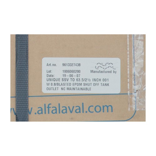 Alfa Laval 9613327438 Valve Unique SSV to 63.5/2.5" New NFP Sealed - Picture 2 of 7
