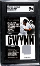 2017 Panini Chronicles Tony Gwynn SWATCHES JERSEY /499 SGC 9 MINT