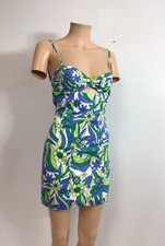 Zara Retro Dress Floral Cutout Womens Small New $45