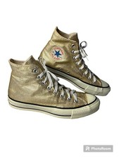 Converse Vintage Chuck Taylor Gold Metallic Made In USA Men’s Size 8 Women’s 10