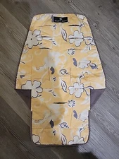 Balboa Baby Stroller Liner.Universal Reversible.Blue/white Stripe.Yellow Floral