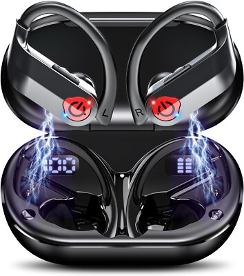 120Hrs play on 1 charge. Bluetooth Earbuds Headphones Waterproof. Free shipping