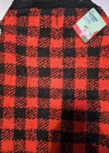 Merry Makings Buffalo Check Sweater for Pets, XX-Large, Red