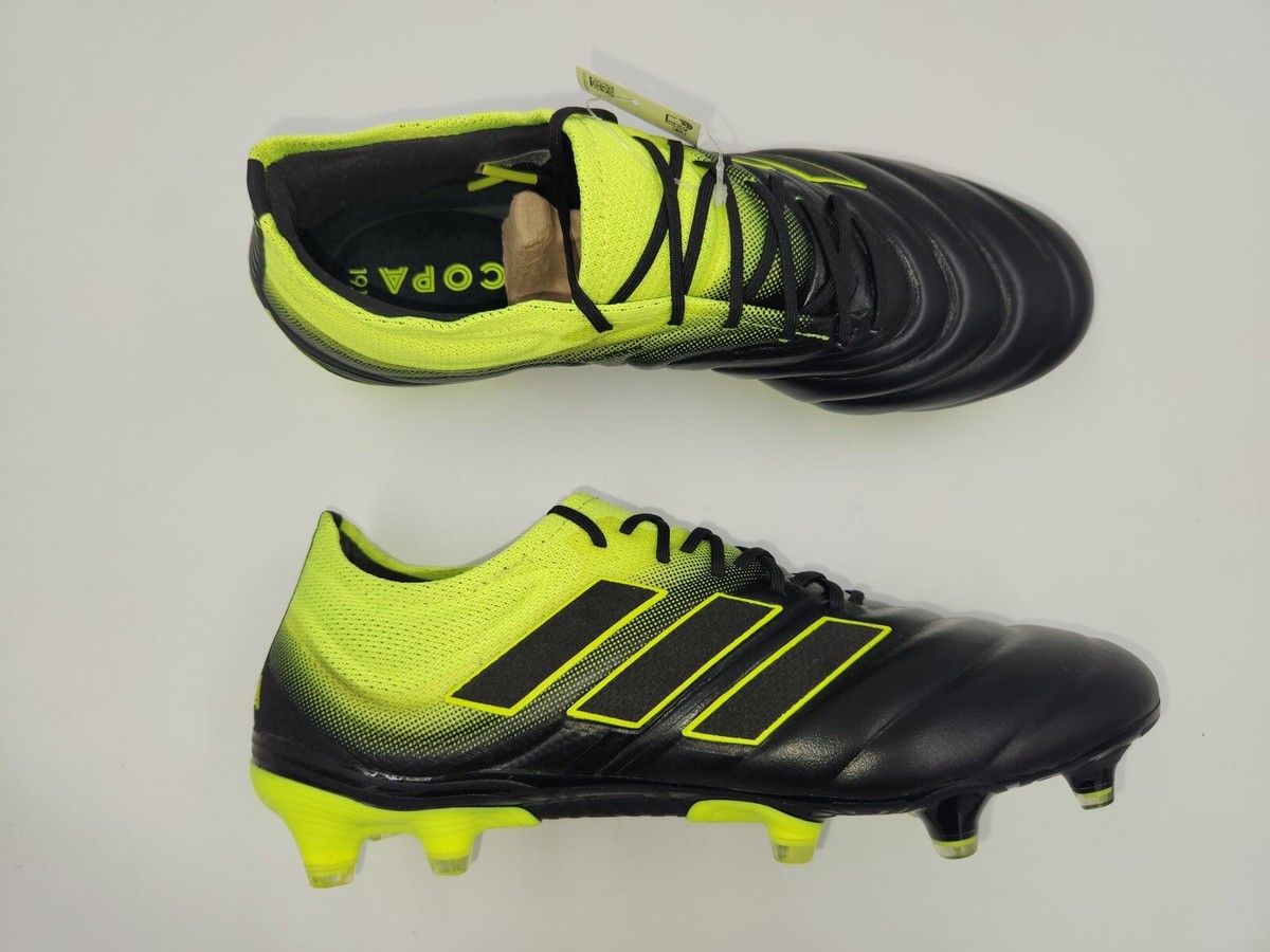 Adidas Mens Rare COPA 19.1 FG BB8088 Black Green Soccer