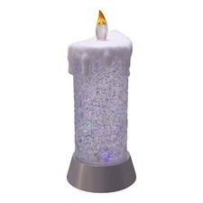 Kurt S. Adler Kurt Adler 9.25-Inch Battery-Operated Color Changing Snowing Ca...