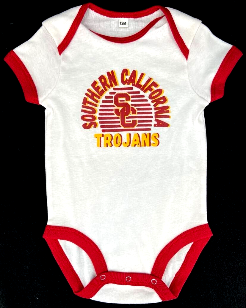 Cowboy Baby Clothes USC Trojans Baby Bodysuit 100% Cotton Team