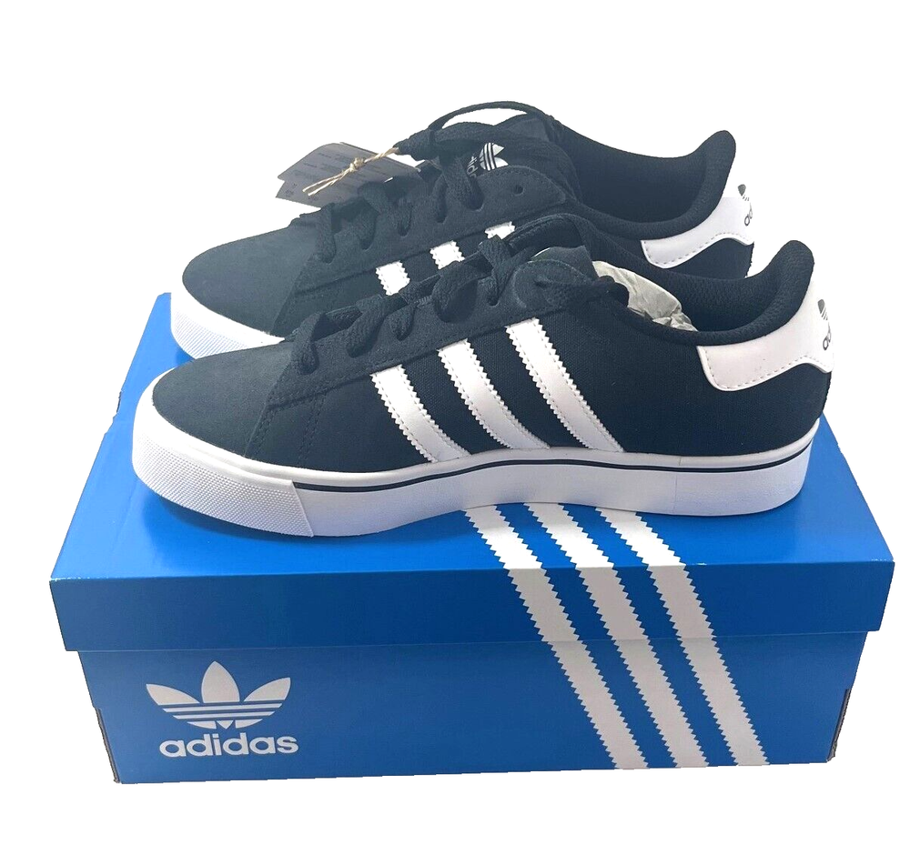 Men's Adidas Originals Campus VULC Casual Shoe / Black White / IH8038 / Size 6.5
