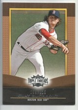 2011 Topps Triple Threads Sepia Clay Buchholz #'d /625 Boston Red Sox
