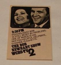 1973 small CBS WCBS tv ad ~ THE BOB NEWHART SHOW Psychologist Bob Is Beset