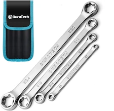 DURATECH 4-Piece E-Torx Wrench Set, Double Box End Wrench Set, CR-V Steel