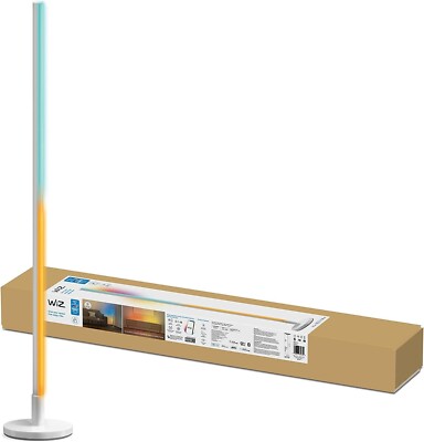 WiZ Connected Rune Floor Lamp, Smart 2.5Ghz Wi-Fi with Dual Color Zones, 16 M...
