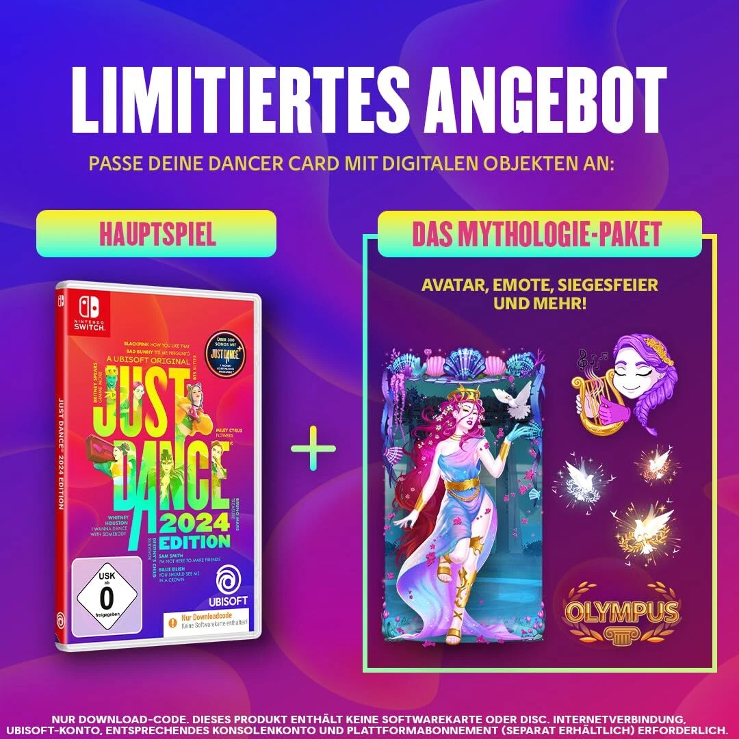 Just Dance 2024 Edition Amazon Exklusives Bundle Code in Bo