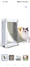 Pet Door for Cat and Dog, Interior and Exterior Large Dog Door, PC Frame and Tel