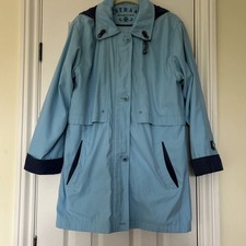 Womens UK Size S Astraka Sportline Pale Blue Anorak Coat