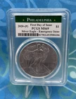 2020 P PCGS MS69 Eagle $1 Silver Eagle Emergency Issue First Day of Issue