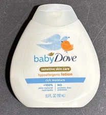 Baby Dove Sensitive Skin Care Hypoallergenic Lotion Rich Moisture 6.5oz