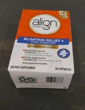 28 CAPSULES ALIGN PROBIOTIC BLOATING & GAS RELIEF & FOOD DIGESTION EXP 1/27 Q
