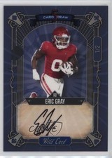2023 Wild 5 Card Draw Rainbow Holo Foil - Blue 1/2 Eric Gray Rookie Auto RC nd3. rookie card picture