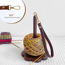 Wrist Yarn Holder, Portable Yarn Wooden Holder for Crocheting, Yarn Spinner, ...