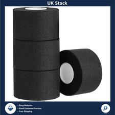 Strong Adhesive Black Athletic Zinc Oxide Tape Sports Bandage 4 Rolls 3.8cmx10m 0.37 per metre