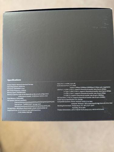 UGREEN NASync DXP4800 4-Bay Desktop NAS, Intel N100 Quad-core CPU, 8GB DDR5 RAM - Picture 5 of 5