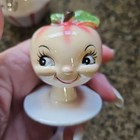 Vtg Anthropomorphic Lefton Apple Head Jam & Jelly Pixieware Jar Holt Howard Era — photo 2