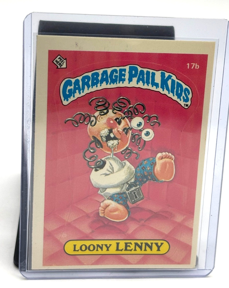 1985 Topps Garbage Pail Kids Card LOONY LENNY #17b Series 1 GPK OS1
