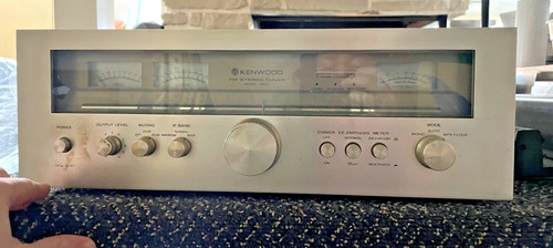 Vtg 70s Kenwood Model 600T FM Stereo Tuner. Tested.