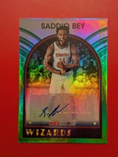 2026 Topps NBA Hoops Saddiq Bey Green Auto CLEAN CARD 🔥