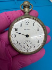 Waltham Railroad Pocket Watch - Heavy Ore Silver - Working - 1900-1910s