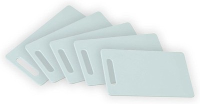 KESPER 30475 | 5er Set blau Schneidebrett Küchenbrett Kunststoff 29x19,5x0,5 cm