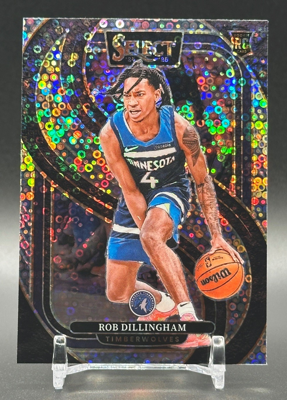 2024-25 Select ROB DILLINGHAM Disco Premier Level Timberwolves Rookie (RC)
