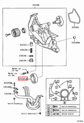 Genuine Hilux LN167 LN166 LN165 LN157 LN155 2L 5L 3L Front Crankshaft Oil Seal - Picture 14 of 20