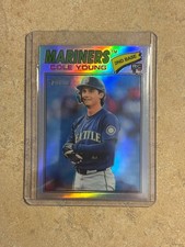 2026 Topps Heritage Chrome Refractor Cole Young RC