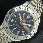 REFURBISHED SEIKO 5 AUTOMATIC JAPAN MENS VINTAGE BLUE COLOR DIAL WATCH a442116-1