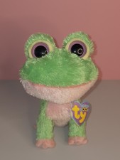 Ty Beanie Boo Kiwi The Frog Soft Plush Toy 2009 Retired Edition with Tag 6&rdquo;
