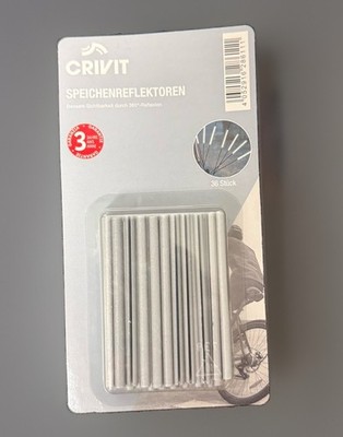 Crivit Speichenreflektoren Fahrrad 72 Stück 360° Reflektor StVZO 3M OVP Neu