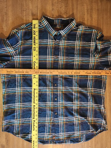 Camicia vintage anni 90 Northwest Territory plaid flanella bottoni grunge uomo 3XL - Foto 4 di 6